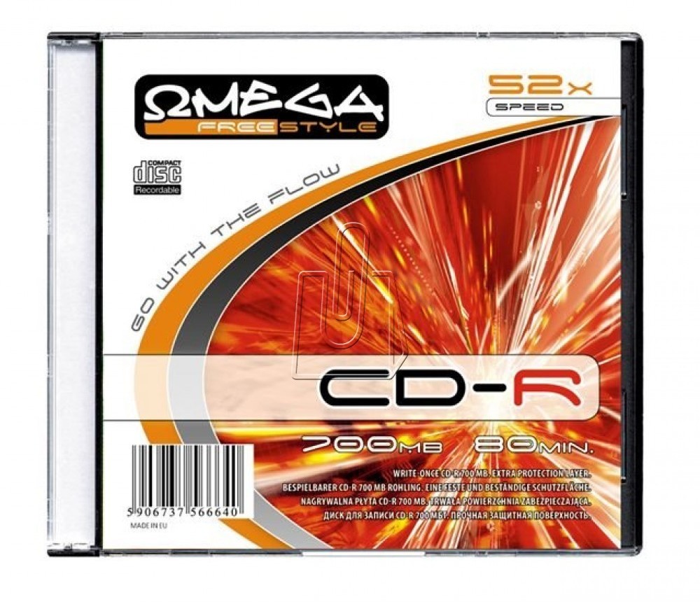 Omega Płyta Freestyle CD-R 700MB 52X Slim Case 1