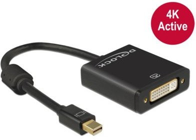 Delock ADAPTER DISPLAYPORT 1.2 MINI M -|}DVI 24+5 F 4K 62603