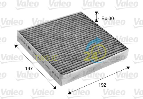 Valeo Filtr, przewietrzanie przestrzeni pasażerskiej 715681