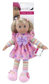 Dolls World Lalka bobas Lucy 36 cm