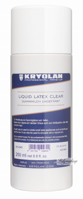 KRYOLAN GUMMIMILCH - LATEX LIQUID - Płynny latex - 250 ml - ART. 2542 KR2542