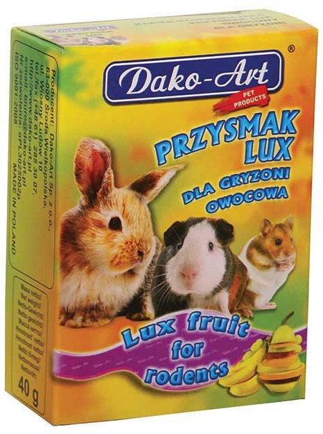 Dako-Art Przysmak Lux przysmak owocowy dla gryzoni 40g