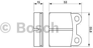 Bosch Zestaw klocków hamulcowych, hamulce tarczowe 0 986 460 101