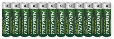 Megacell 12 x Ultra Green R6/AA taca