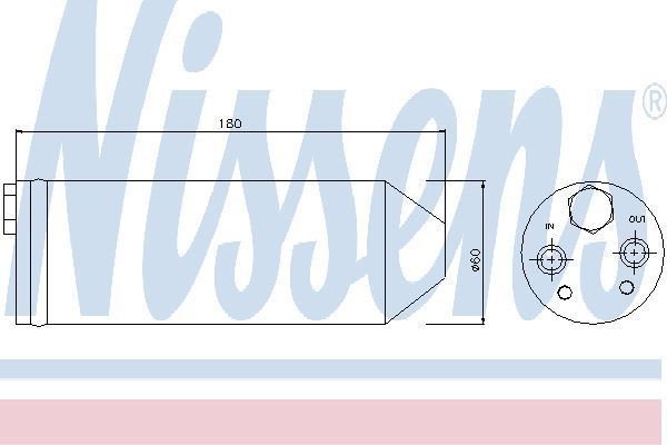 NISSENS Osuszacz, klimatyzacja 95256