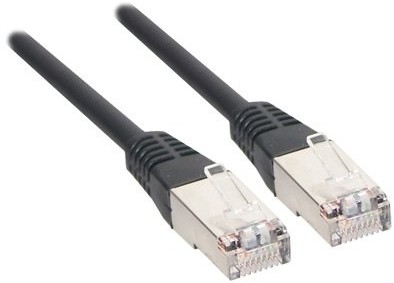 Wentronic 95528 kabel sieciowy Cat6 S/FTP (2 X wtyk RJ45, PIMF podwójnie ekranowany) Czarny 4040849955280