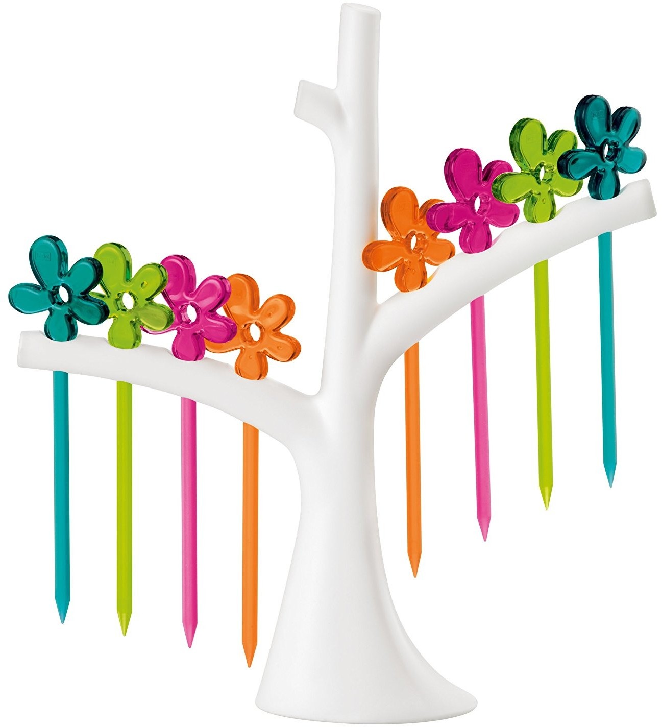 Koziol Zestaw widelczyków do przekąsek na drzewku A-PRIL kolorowy B00AY529OQ