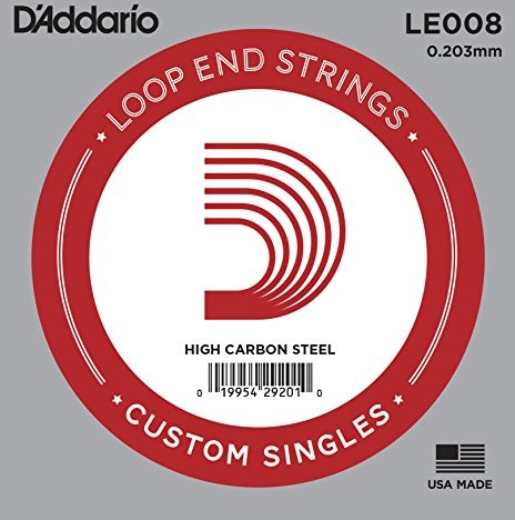 D'Addario Plain Loop End Single Strings LE008