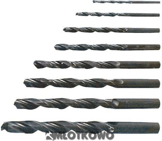 Top Tools Wiertła do metalu, komplet 5 sztuk, 4-10mm, , 60H705