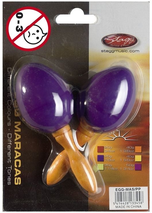 Stagg MA S/PP - marakasy plastikowe purpurowe