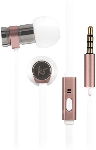 KitSound Nova słuchawki douszne z mikrofonem różowe złoto KSNOVRG