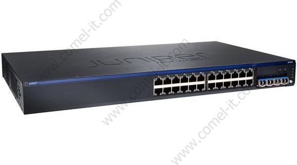Juniper 24-port 10/100/1000BASE-T Ethernet Switch with PoE+ and four SFP Gigabit (EX2200-24P-4G)