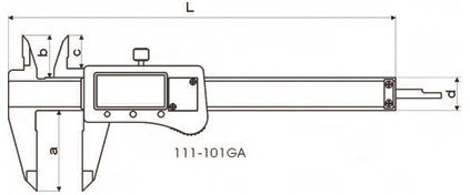 GIMEX suwmiarka elektroniczna 150x40 mm 216.035