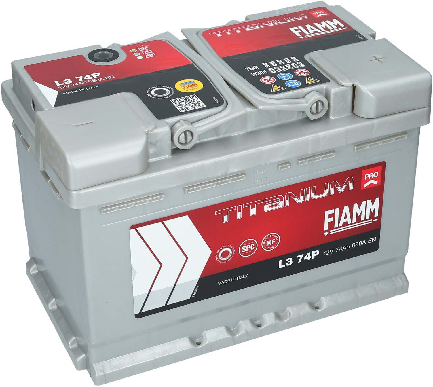 Fiamm M Titanium PRO 12V 74Ah 680A (EN)  P+