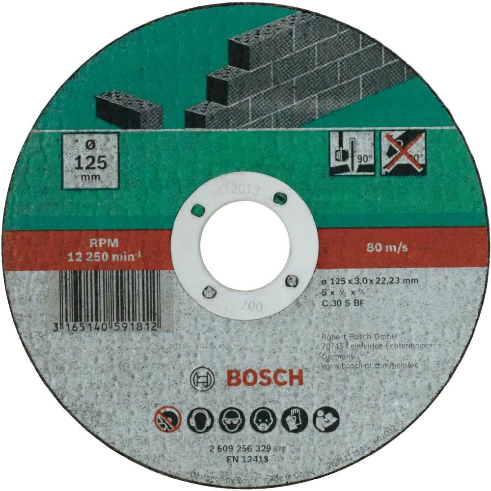 Bosch Tarcza tnąca prosta kamień 2609256329 Średnica 125 mm 1 szt