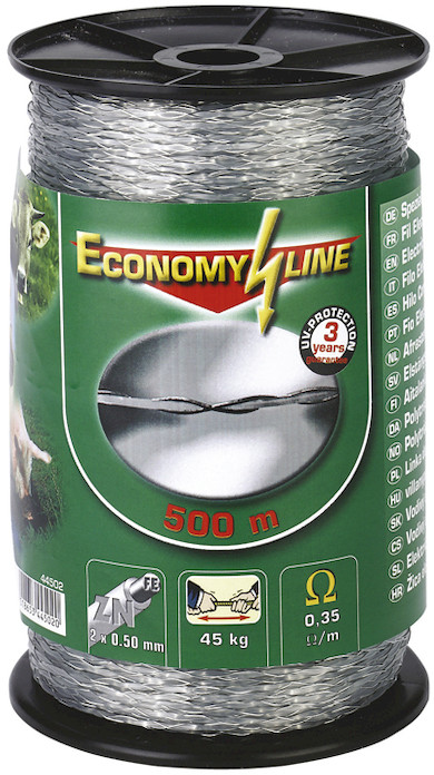 Plecionka pojedyńcza Economy Line, przezroczysta 500 m