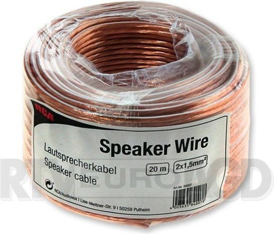 RCA 84007 2 x 1,5 mm, 20 m