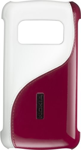 Nokia CC-3010 skórzana torba na telefon komórkowy biały/Burgundia
