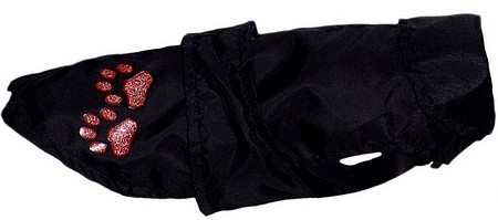 Zdjęcia - Ubrania dla psów Grande Finale Peleryna przeciwdeszczowa czarna łapki rozmiar 1 / 21cm [H06 
