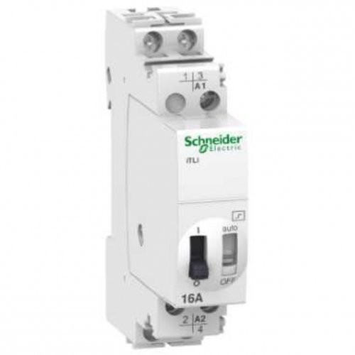 Schneider Electric A9 °C30815 itli dźwignia Inwestor, Acti9 Włącznik, 16 A, 1 No + 1 NF, 230 240 V AC, 110 V DC (A9C30815)