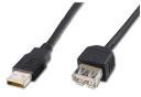 PremiumCord Kabel USB USB-A męskie - żeńskie1 m Czarny kupaa1bk