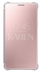 Samsung A5 2016 Clear View Cover Różowy Złoty