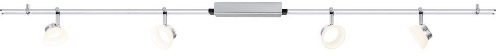 Paulmann Kompletny system szynowy 95194 LED LED wbudowany na stałe 230 V 16 W chrom matowy)