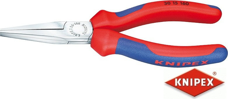 Knipex szczypce płaskie wydłużone, dwukomponentowe (30 15 140/ 160/ 190)