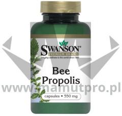 SWANSON Bee Propolis 550mg - 60 kaps.