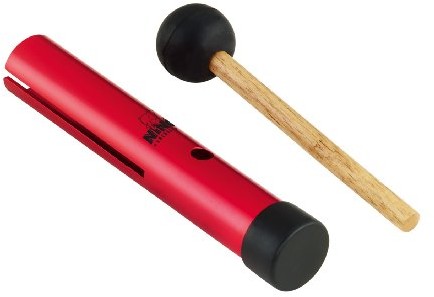 Nino Percussion nino602r WAH WAH Tube w zestawie z pałeczkami Czerwony NINO602R