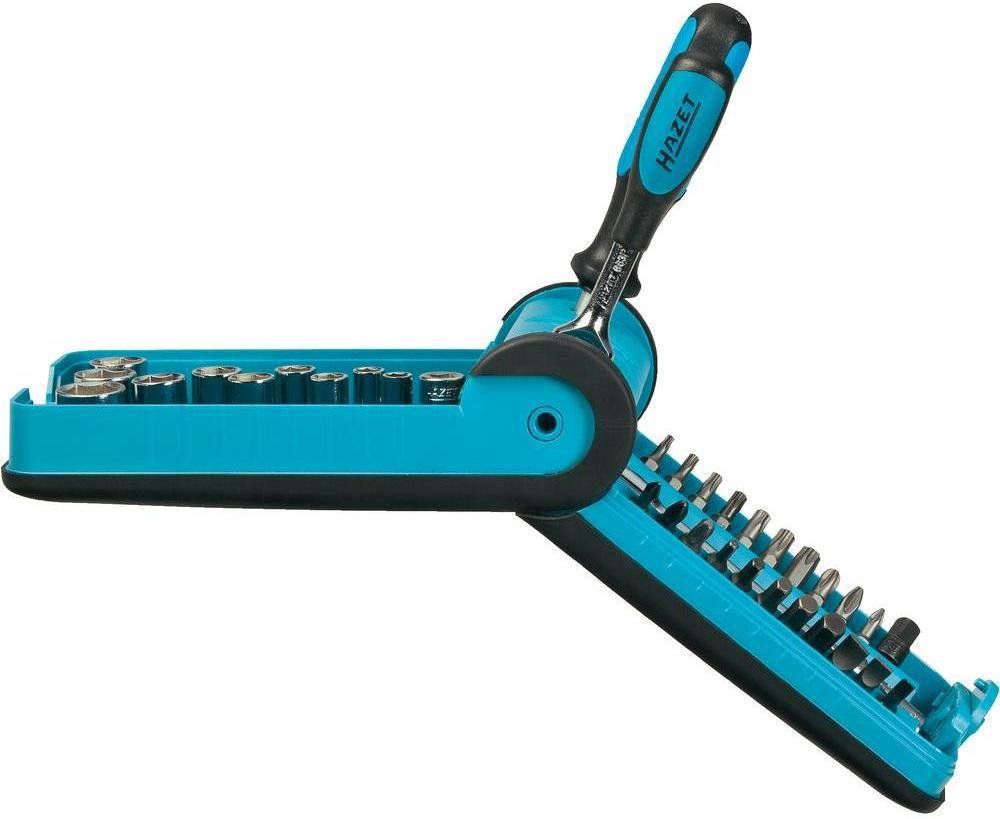 Hazet Klucz z zestawem bitów i zestaw nasadek 856-1 6 3 mm (1/4)