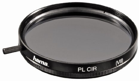 Hama filtr polaryzacyjny, 4-krotne AR odcina promieniowanie UV, kołowy filtr polaryzacyjny do obiektywów aparatów fotograficznych 27mm, czarny, 82 mm 00072582