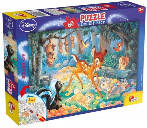 Lisciani Puzzle dwustronne plus Bambi 60