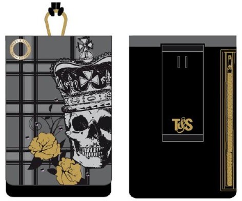 Trendwerk77 GmbH Trend & Style Kings and Crowns torba na telefon komórkowy wraz z karabińczykiem, szlufka na pasek i kieszeń z zamkiem błyskawicznym