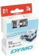 Dymo Taśma D1-19mm/7m, biały/czarny S0720910