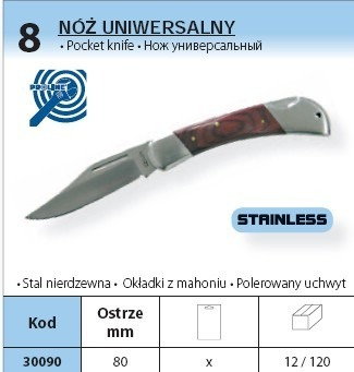 Proline nóż UNIWERSALNY STAINLESS 30090