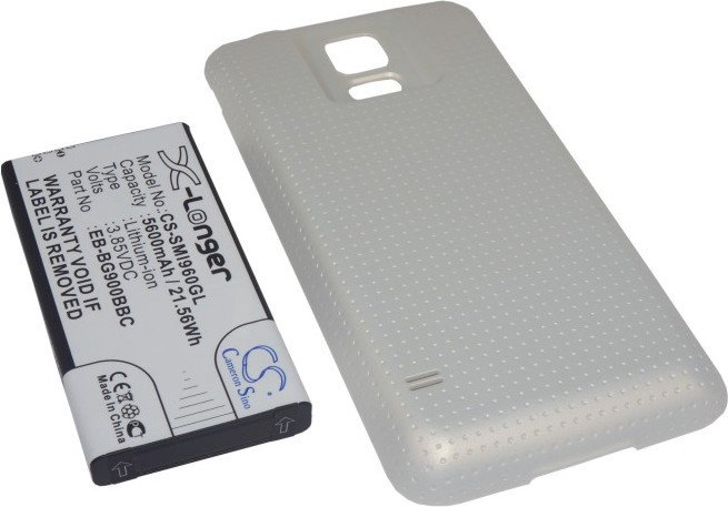 Cameron Sino Samsung Galaxy S5 / EB-B900BC 5600mAh 21.56Wh Li-Ion 3.85V powiększony złoty (CS-SMI960GL)