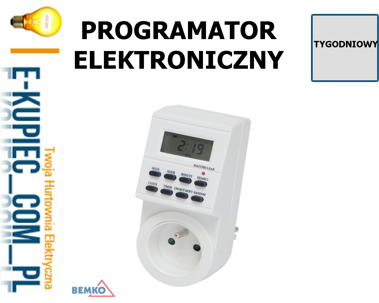 Bemko Sp. z o.o. PROGRAMATOR cyfrowy 7D B60-TSEF1