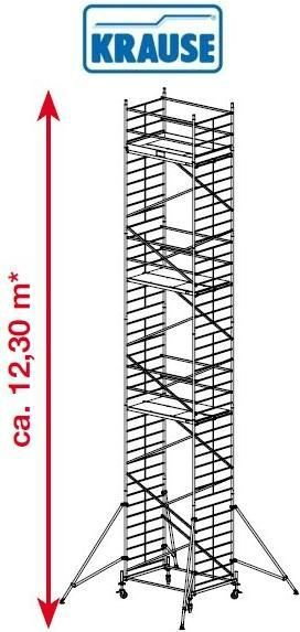 Krause Rusztowanie jezdne, aluminiowe o szerokiej konstrukcji ProTec XXL 12.3m r