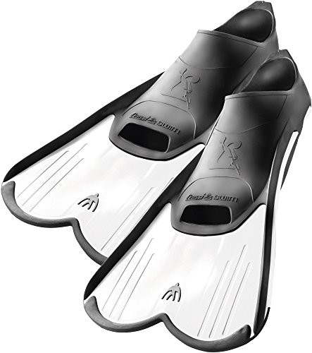 Cressi Light, krótkie płetwy dla mężczyzn, kobiet i dzieci Made in Italy, biały, 39/40 UE DP183039