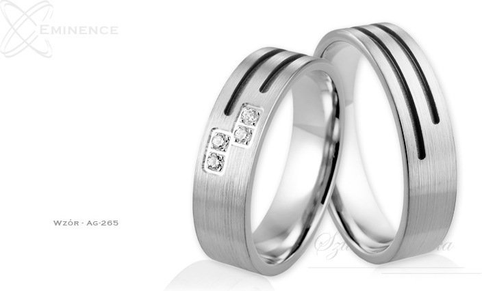 Eminence Obrączki srebrne - wzór Ag-265