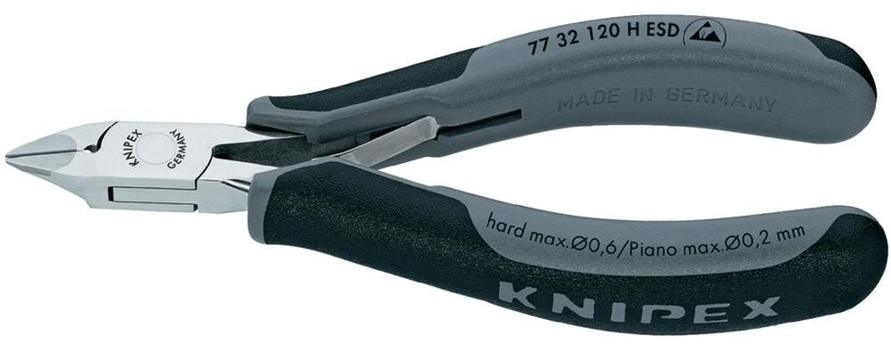 Knipex Szczypce boczne 77 32 120 H ESD 120 mm DIN ISO 9654 DIN EN 61340-5 83 HRC węglik