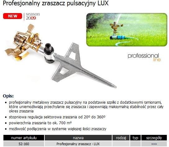 Cellfast Profesjonalny Zraszacz Pulsacyjny LUX CF52160