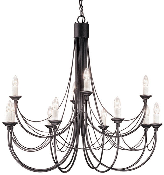 Elstead Lighting Carisbrooke 12 Czarny - Lampa z Kloszem CB12 BLACK
