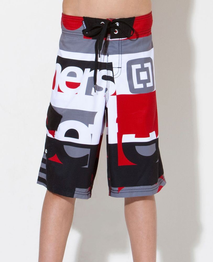 Horsefeathers spodenki pływackie dziecięce DESMOND KIDS BOARDSHORTS (red)