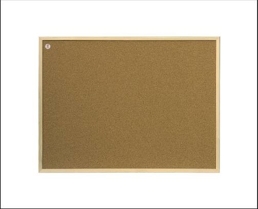 2x3 Tablica korkowa rama drewniana 90x120cm - L1143 NB-6409