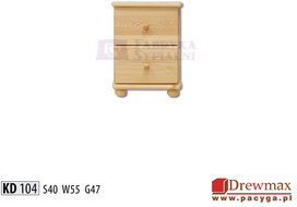 Drewmax Komoda sosnowa typ KD 104