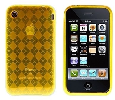 APPLE Logotrans Rhombus Series etui ochronne do iPhone 3 G/3GS, pomarańczowy