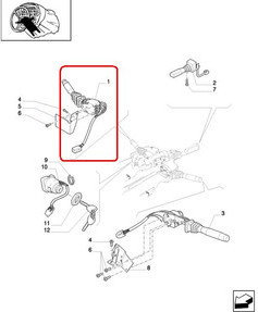 CNH WŁĄCZNIK WYCIERACZEK 82011624