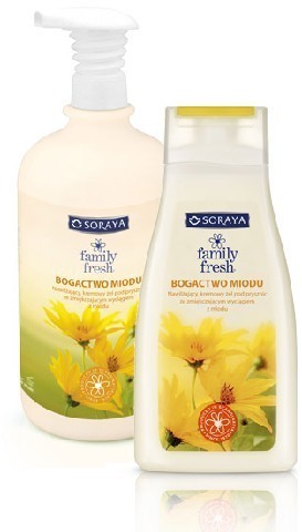 Soraya Żele pod prysznic Family Fresh BOGACTWO MIODU z pompką 1000ml